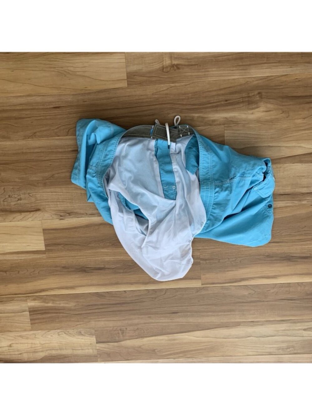 Polo Ralph Lauren Mesh Lined Cargo Swim Board Shorts Men’s 2XLT Aqua Blue - Picture 11 of 11